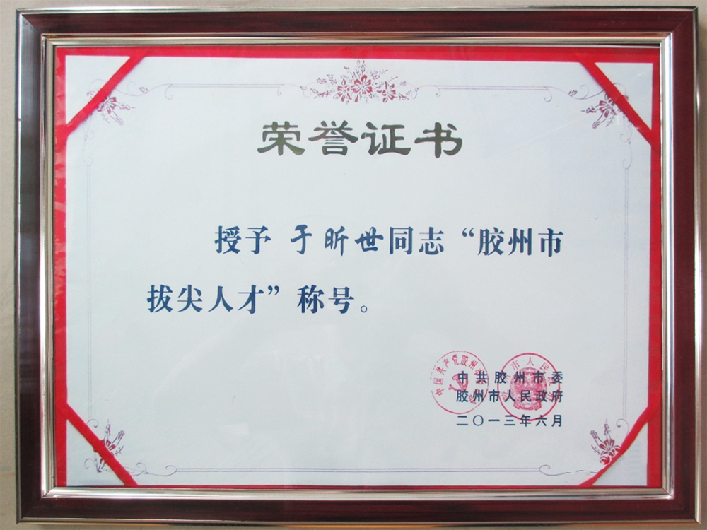 膠州市拔（bá）尖人才